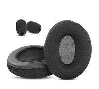 DowiTech Cuscini di ricambio traspiranti e resistenti compatibili con cuffie Sennheiser SC 165 USB/SC 160/SC 130/SC 135 USB, copertura degli auricolari in tessuto mesh e schiuma memory foam.