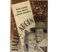 Down Argentine Way Don Ameche Betty Grable 1940 Vintage Old Danish Movie Program