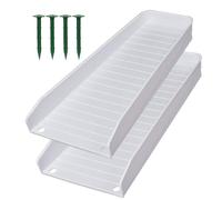 Down Drays Che Sub - Guarda Doup Estender Pain Gurt Gutter Guart | 2 Grondaia Pioggia Inclinata Blocco Splash Prevenire L'erosione Del Suolo, Estensioni Di Sottovalutazione, Unghie Per La Protezio