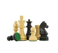 Down Head Knight - Pezzi di scacchi Ebonizzati Staunton, 6,3 cm