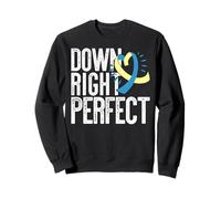 Down Right Perfect Nastro per la sindrome di Down Meme Felpa