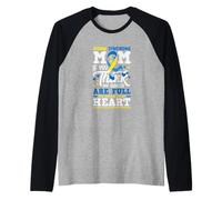 Down Sindrome Mamma Se Pensi Le Mie Mani Piene Vedere Il Mio Cuore Maglia con Maniche Raglan