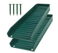 Down Spout Drain Trays - Convenient To Use Water Diverter Down Spout Extender Guard - Dependable Hold Gutter Drain Diverter To Prevent Soil Erosion With Nails For House Foundation & Water
