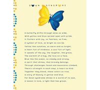 Down Syndrome Butterfly Composition Notebook: Glossy ~ Special Education ~ College Ruled ~ Watermark @ Page 51