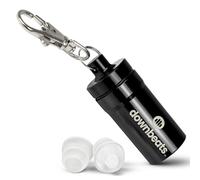 DownBeats Protezione dell'udito riutilizzabile ad alta fedeltà: tappi per le orecchie per concerti, musica, musicisti, DJ e club (nero)