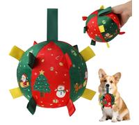 DOWNDRIFT Palla interattiva per cani, palla per cani con corda e campana, macchina per lanciare la palla per cani, giocattolo indistruttibile per interni, esterni, piscina e giardino