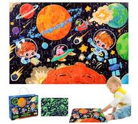 DOWNDRIFT Puzzle per bambini dallo spazio per bambini dai 3 4 5 6 7 8 anni, 96 pezzi, spazio spaziale, giocattolo educativo, giocattolo educativo, regalo per ragazzi e ragazze