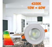 Downlight JANDEI COB 10W Bianco 4200K Driver Esterno Alluminio