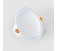 LEDKIA LIGHTING Downlight LED 12W Circolare LUX CRI90 Foro Ø 125 mm IP44 No Flicker 4000K Bianco Naturale