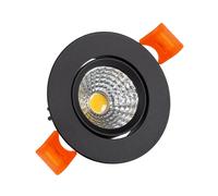 LEDKIA Downlight LED 15W Circolare COB CRI90 Foro Ø 90mm Nero No Flicker 40
