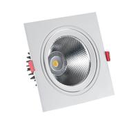 LEDKIA LIGHTING Downlight LED 15W Quadrato Madison Foro Ø 115mm 3000K Bianco Caldo