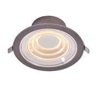 Downlight LEDVANCE DECOR FIL DL RIPPLE, argento, 9W, 850lm