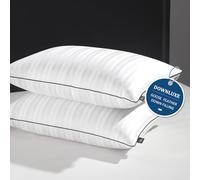 downluxe Cuscino in piuma d'oca, collezione hotel di lusso, per dormire, in rayon di alta qualità derivato da guscio di bambù, set da 2, 50,8 x 91,4 cm