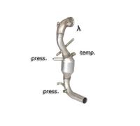Downpipe con catalizzatore Fiat 500 1.3 Mjet 70 kw Ragazzon