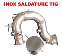 DOWNPIPE INOX TUBO RIMOZIONE DPF VW GOLF 7 AUDI A3 SEAT LEON 1.6 2.0 CUN CRK VA4