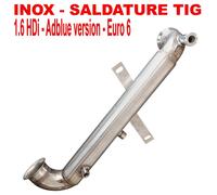 DOWNPIPE SPORTIVO Citroen C3 C4 Berlingo Jumpy Blue Hdi 1.6 75 120 cv PS2