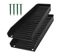 Downspout Splash Block - deviatore 'acqua verso il basso becco Extender | Deviatore di scarico per grondaia, per prevenire l'erosione del suolo, con chiodi, per fondazioni domestiche e acqua