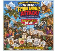 Downtime Uncommon When Flying Animals Attack!: Pre-Colored for You Coloring Book for Adults, Teens, and Kids
