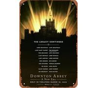 Downton Abbey A New Era - Targa in metallo con scritta "A New Era", decorazione da parete, stile vintage, 20,3 x 30,5 cm