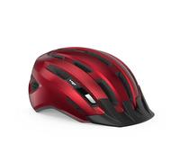 Casco met downtown rosso