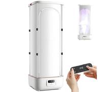 DowPie Asciugatrice a Vapore Pieghevole, Controllo Elettrico, con Telecomando, Il sensore Integrato garantisce la Sicurezza spegnendo automaticamente la Luce di radiazione Quando Ci Si avvicina.