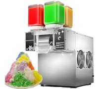 DowPie Fabbricatore di Ghiaccio a Fiocchi di Neve ad Alta efficienza, Macchina per Ghiaccio tritato Commerciale e Macchina per Granita, 360 W/750 W, ventole di dissipazione del Calore 110V-124FD