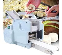 DowPie Macchina elettrica per Ravioli con Stampo da 8 cm, Macchina Automatica per Ravioli, Macchina per la Lavorazione di Ravioli da 50-60 Pezzi/min per Uso Domestico e Commerciale Round