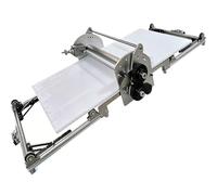 DowPie Stendetrice elettrica Professionale per Pasta, Macchina per Pasta sfoglia Pieghevole con Nastro trasportatore da 40”, Spessore Regolabile da 2 a 30 mm per Croissant e Pasta sfoglia. 220V