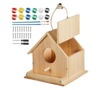 dowuiii Casette per uccelli da dipingere | Attività di pittura creative da partecipare - Kit per casetta per uccelli per bambini, per ragazze, famiglia, estate, vacanze, scuola, aula