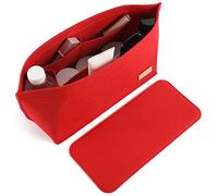 Doxo Borsa organizer per borsa e borsa in feltro per Neverfull GM (XL, borsa rossa + base rossa)