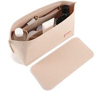 Doxo Set di 2 organizer per borsetta, borsa in feltro, per Neverfull GM e base modellante (XL, borsa beige + forma base beige)