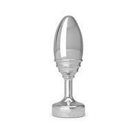 Doxy Tapón Anal de Metal Estriado - Accessorio Premium per Bacchetta Magica per Piacere e Stimolazione