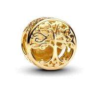 Doyafer Tree Of Life Golden Bloodline Source Cave Charms 925 Charm In Argento Compatibile Con Braccialetto Da Donna Collana Ciondolo Regalo Per Gli Amici Della Famiglia