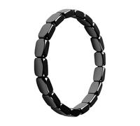doyandader Bracciale In Ematite - Bracciale Da Uomo In Ematite Nero Regolabile, Gioiello Alla Accessorio Per Polso Quotidiano Per Marito Padre Fidanzato Amici Compagni Di Classe