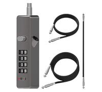 doyandader Cavo di blocco | Cavo di bloccaggio, serratura a combinazione a 4 cifre per valigia, bagagli, armadio, armadietto e casco