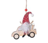 doyandader Christmas Gnomes - Ciondolo a forma di per albero di Natale - Ciondolo in legno resistente sbiadimento per cameretta dei bambini, maniglia della porta, finestra del giardino