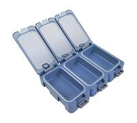 doyandader Contenitore Per Attrezzatura Da,3 Pezzi Scatola Attrezzatura | Portatile Organizzatore Fluorescente Per Gioielli Ami Esca Componenti Elettronici - Attività All'aperto E Campeggio