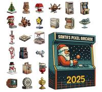 doyandader Conto alla rovescia fino | Decorazione retrò in acrilico 2D, ornamento per conto alla rovescia di Babbo Natale, per bambini, ragazzi e adulti, festività stagionali, Halloween