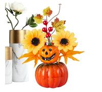 doyandader Decorazione Zucche | Decorazione Autunnale con Girasole per Interni,Ornamento Per La Festa Del Raccolto, Bonsai Da Tavolo Per, Classe, Ringraziamento, Cucina, Halloween, Casa E Autunno