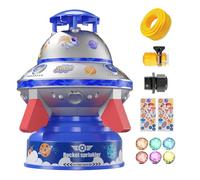 doyandader Irrigatore d'acqua per, Giocattolo d'acqua all'aperto per, Piattino Volante Rotante 360° con Illuminazione per Animali Giardino Spiaggia Parchi Canini