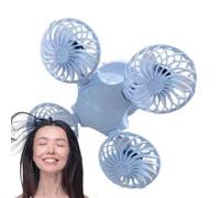 doyandader Lampada da campeggio con ventilatore, lampada da campeggio a energia solare con ventilatore a soffitto, plafoniera portatile e silenziosa accessorio da campeggio per casa, interruzioni di