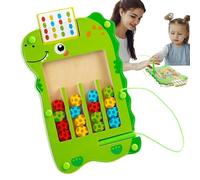 doyandader Maze magnetico in legno, gioco di labirinto magnetico | Carta di Labirinto di Puzzle Assortiti di Colori, Consulenza sensoriale didattica per Ragazze ragazzi, attività di apprendimento