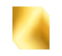 doyandader Pellicola dorata, 5 pezzi, double face, 30 x 30 cm, per la scuola, l'ufficio, le vacanze, il periodo natalizio, i lavori di artigianato, la lavorazione dei metalli e