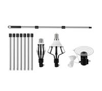 doyandader Prolunga Cambiabole, Attrezzo per Rimozione Lampadine da 4 m con Pinza e, Sostitutore Antiscivolo per Lampadari Interni e Faretti da Soffitto Alto per Casa e Industria, Per Ambienti