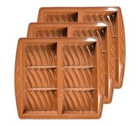 doyandader Stampo per barretta al cioccolato spesso - 3 per separazione facile per torta al formaggio budino burro, facile sformatura 6 cavità per brownie tartufo attività festa compleanno