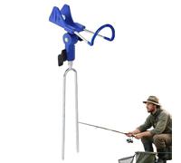 doyandader Supporto per canna da - Supporto per a sponda girevole a 360°, per la notte Surfcasting avventura spiaggia