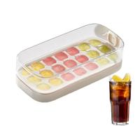 doyandader Vaschette Per Ghiaccio Per Congelatore Con Coperchio,Vassoio Silicone Per Cubetti Di Ghiaccio 21 Scomparti Per Congelatore | Contenitore Flessibile Per Modellare Cibo Per Cocktail Whiskey