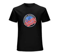 DOYEFZQC Manfred Mann’S Earth Band Logo T Shirt 10Cc The Alan Parsons Project Saga Black M