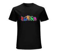 DOYEFZQC Men's Funny Kei%TH Har%Ing T-Shirt Short Sleeve T-Shirt Black XL