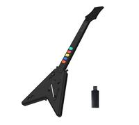 DOYO Chitarra PS4 Senza Fili, Nero | Compatibile PC/PS3/PS4, Guitar Hero 3/4/5, Rock Band 1/2, Wireless